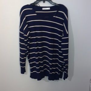 Navy/ white striped sweater
